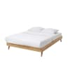 Vintage bed 140x190 met lattenbodem